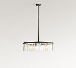Windham Glass Round Chandelier (30"-42")