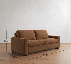 Juneau Leather Sleeper Sofa (81")