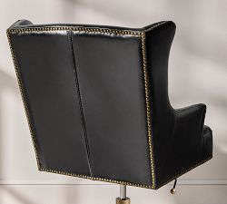 Thatcher Leather Swivel Desk Chair