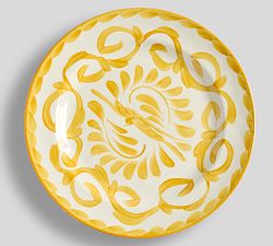 Open Box: Puebla Outdoor Melamine Dinner Plates, Set of 4 - Yellow