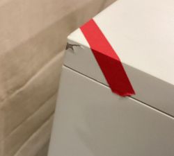 Open Box: Aubrey 3-Drawer Storage Cabinet (36") - Dutch White