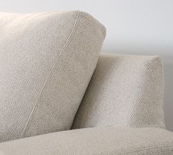 Big Sur Square Arm Slipcovered 3-Piece Wedge Sectional (123")