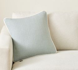 Everyday Linen Piped Pillow Cover