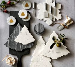 White Marble Cheese Knives - Set of 4