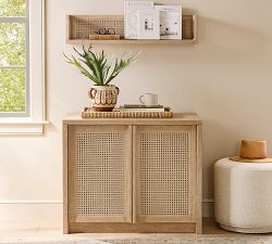 Marina Cane Wall Shelf (36")