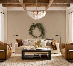 Faux Lit Oversized Avant-Garde Wreath &amp; Garland