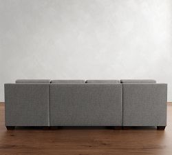 York Slope Arm Deep Seat Double Chaise Sectional (107"&ndash;127")