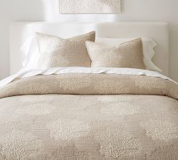 Coral Reversible Quilted Sham