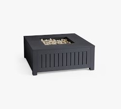 Indio Metal Square Fire Pit Table with Lid (36")