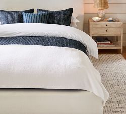 Washed Cotton Basket Weave Blanket