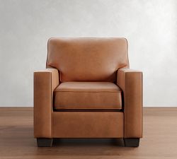 Buchanan Square Arm Leather Chair