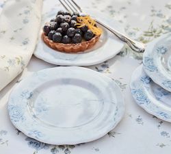 LoveShackFancy Blue Rose Melamine Appetizer Plates - Set of 4