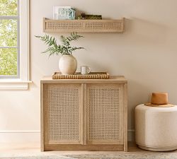 Marina Cane Wall Shelf (36")