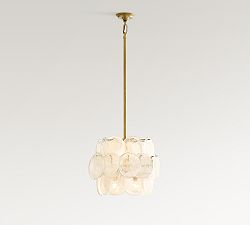 Riviera Glass Disc Pendant (16")
