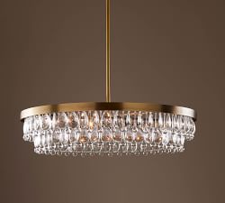 Clarissa Modern Crystal Round Chandelier (28")