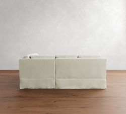 York Slope Arm Slipcovered 3-Piece Sectional (92")