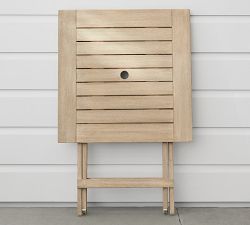 Indio Eucalyptus Folding Outdoor Bistro Table (24")