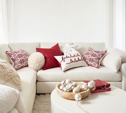Falala Embroidered Lumbar Pillow Cover