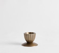 Reversible Brass Candle Holder