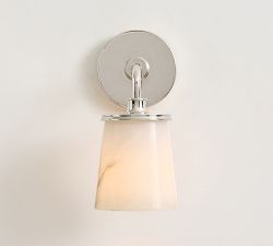 Hayes Alabaster Single Sconce (11")