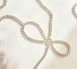 LoveShackFancy Rhinestone Bow Pillow Cover