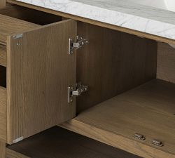 Aspen Marble Top Single Sink Vanity (55")