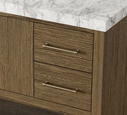 Aspen Marble Top Single Sink Vanity (55")