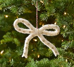 Felt Bow Sequin Ornament