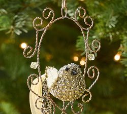 Jeweled Bird Ornament