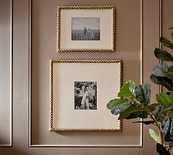 Antique Brass Rope Gallery Frame
