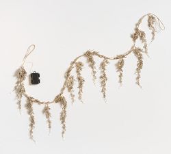 Lit Gold Leaf Garland