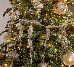 Lit Gold Leaf Garland