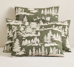 Winter Pines Percale Duvet Cover