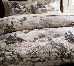 Rustic Lodge Flannel Duvet Cover