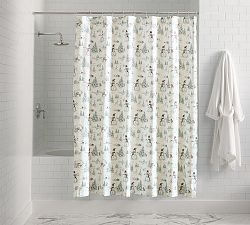 Vintage Snowman Shower Curtain