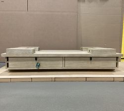 Open Box: Modern Farmhouse Rectangular Coffee Table (64") - Fog
