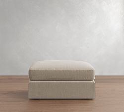 Open Box: Westwood Ottoman - Performance Rustic Linen Parchment