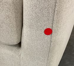 Open Box: Remmy Swivel Chair (39") - Heathered Chenille Pebble