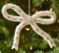 Felt Bow Sequin Ornament