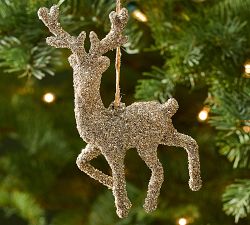 Glitter Reindeer Ornament