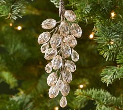 Gold Glitter Jewel Ornament