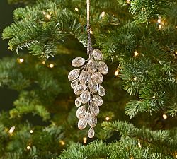 Gold Glitter Jewel Ornament