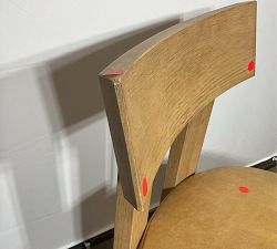 Open Box: Aldon Leather Dining Chair - Keystone Sandstone, Maize