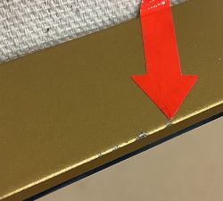 Open Box: Slim Profile Rounded Edge Mirror (24"W x 36"H) - Brass