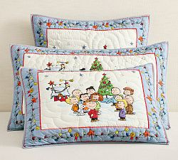 Charlie Brown™ Christmas Carolers Quilted Sham