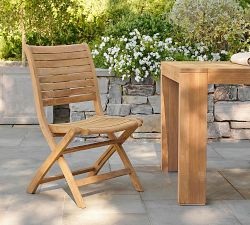 Maya Folding Teak Outdoor Dining Chair - Set of 2