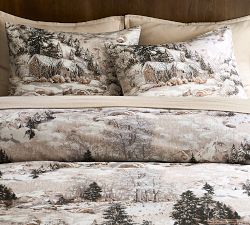 Rustic Lodge Flannel Duvet Cover