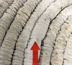 Open Box: Coil Double Hamper - Whitewash