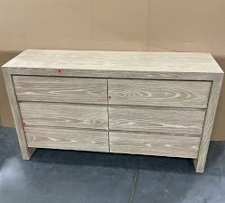Open Box: Newport  6 Drawer Wide Dresser (64") - Mist