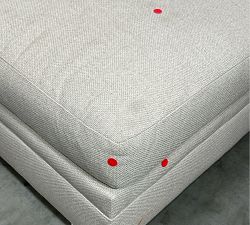 Open Box: Pearce Modern Square Arm Right Armchair - Performance Chateau Basketweave Oatmeal